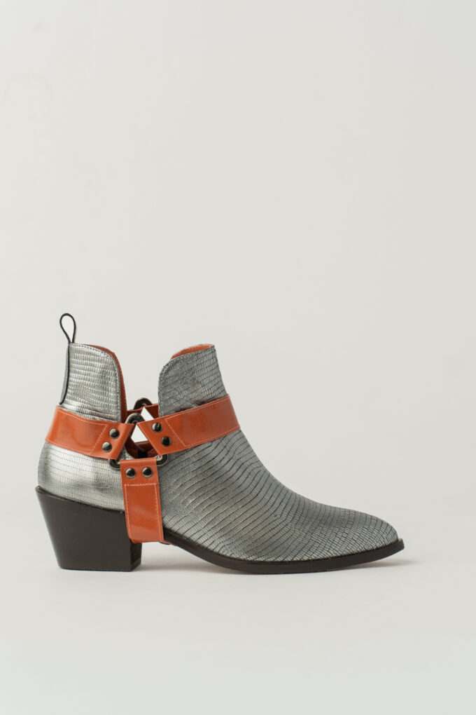 Lou Ankle Boots Silver