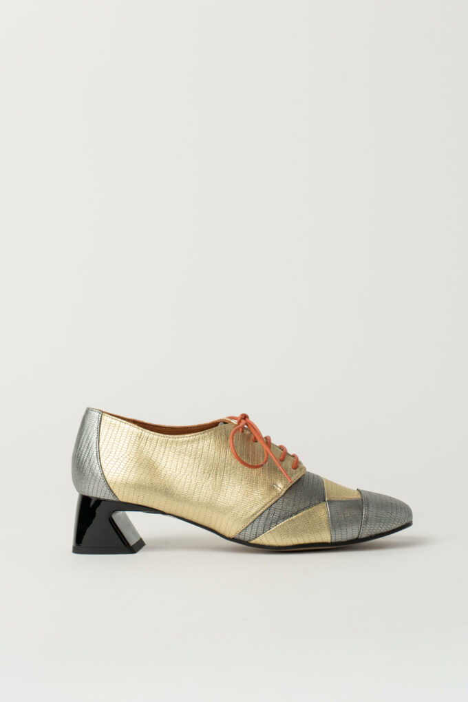 Amandine Blucher Silver Gold