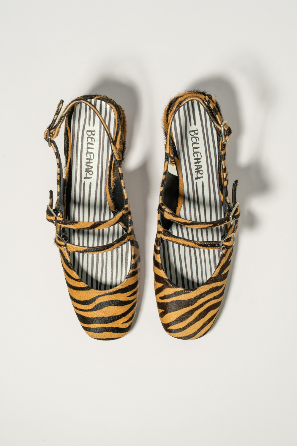 Slingback de Tacón Medio Victorie Equus Naranja - Imagen 5