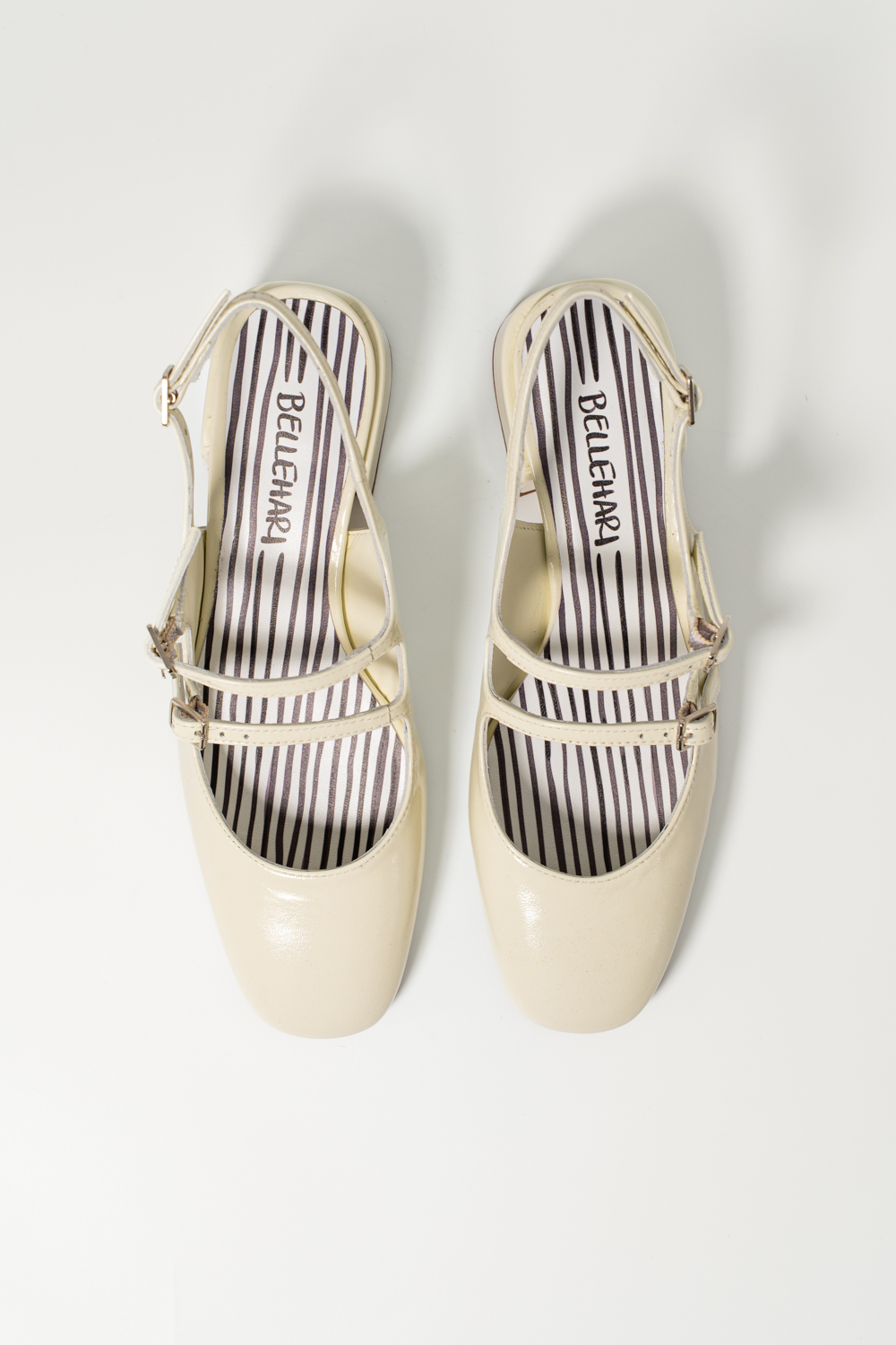 Slingback de tacón medio Victorie blanco - Imagen 4