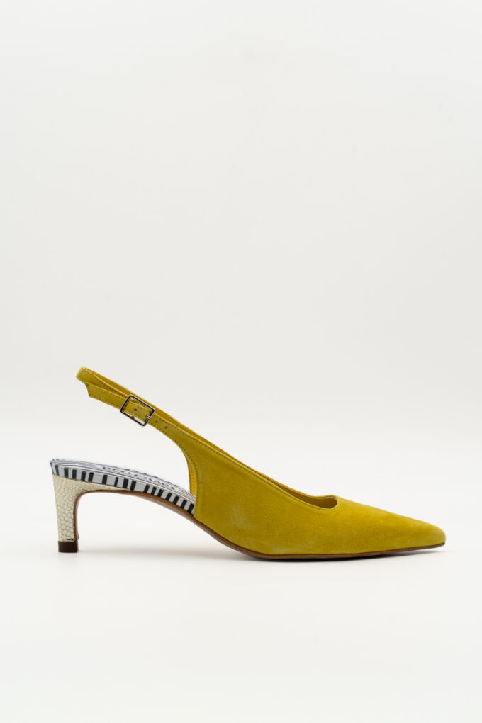 Salón Slingback Maelle mostaza