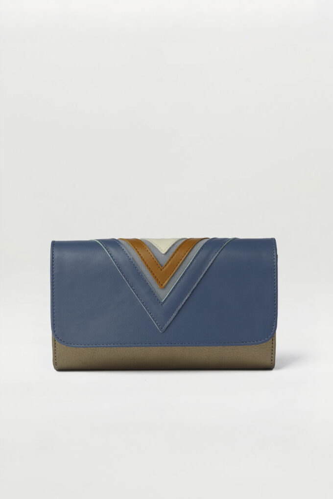 Bolso Tresse azul marrón