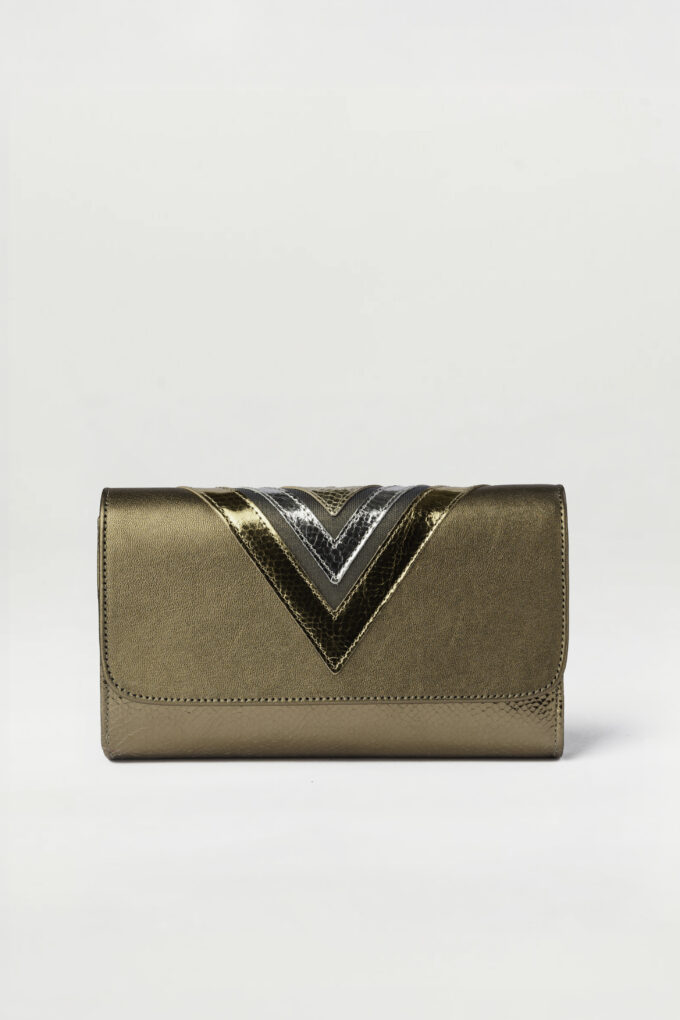 Bolso Tresse oro antiguo oro brillo