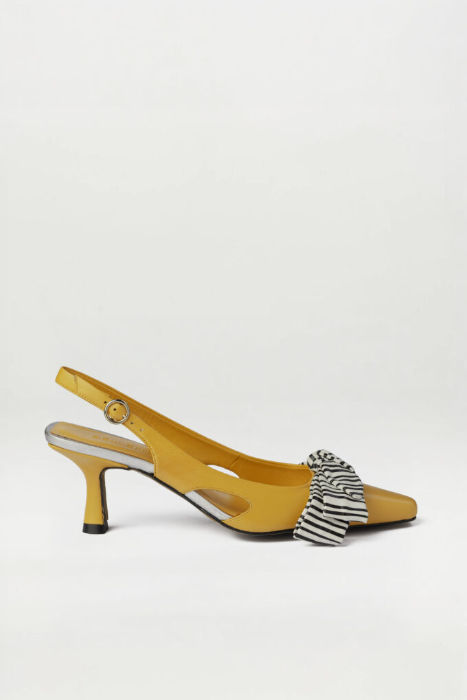 Salón Slingback Zeline Elaphe Naranja lyne