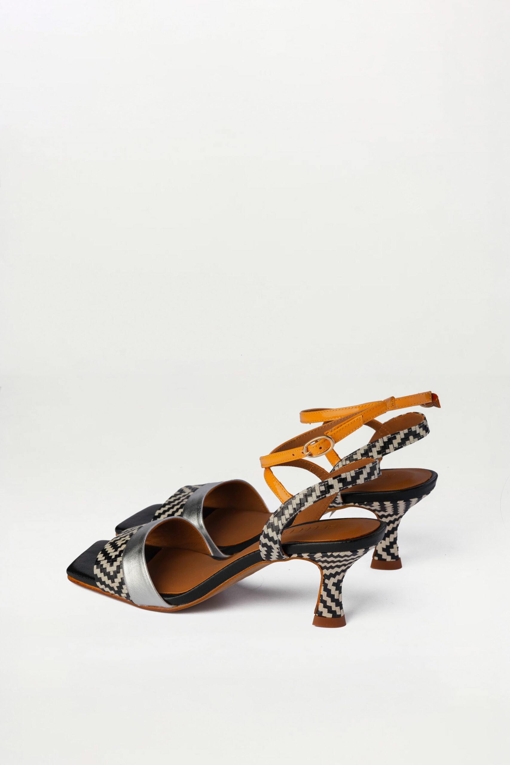 Sandalia de tacón Piero diamette plata - Imagen 3