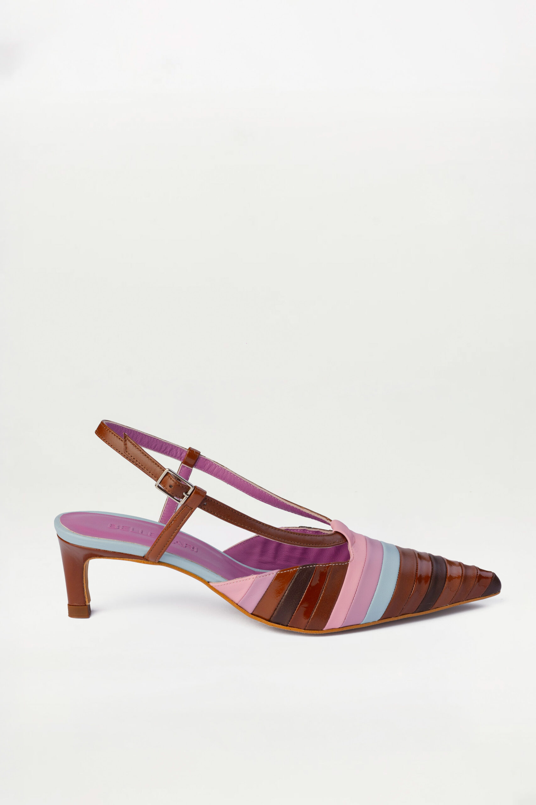 Salón Slingback Sirocco marrón rosa