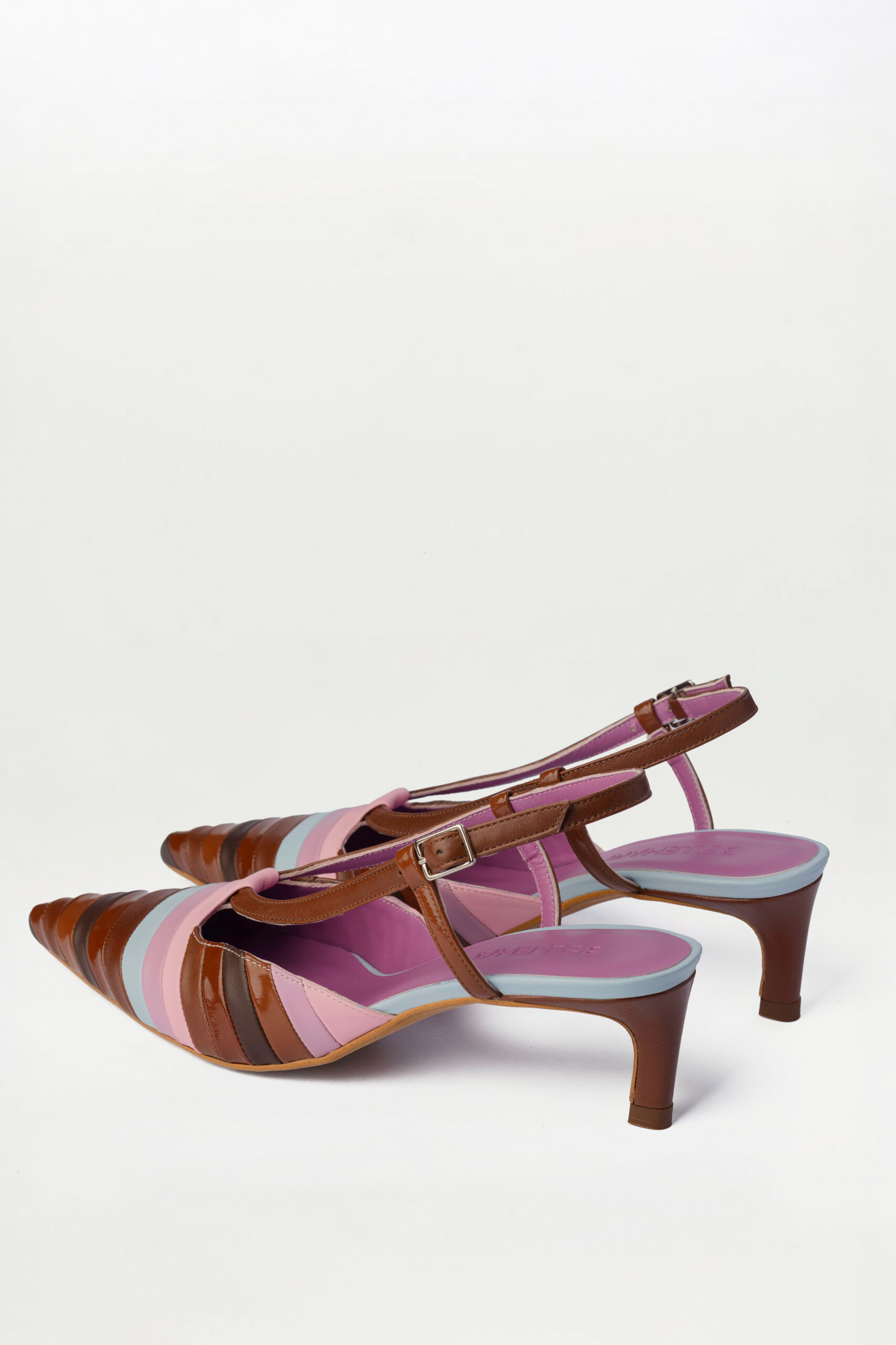 Salón Slingback Sirocco marrón rosa - Imagen 3