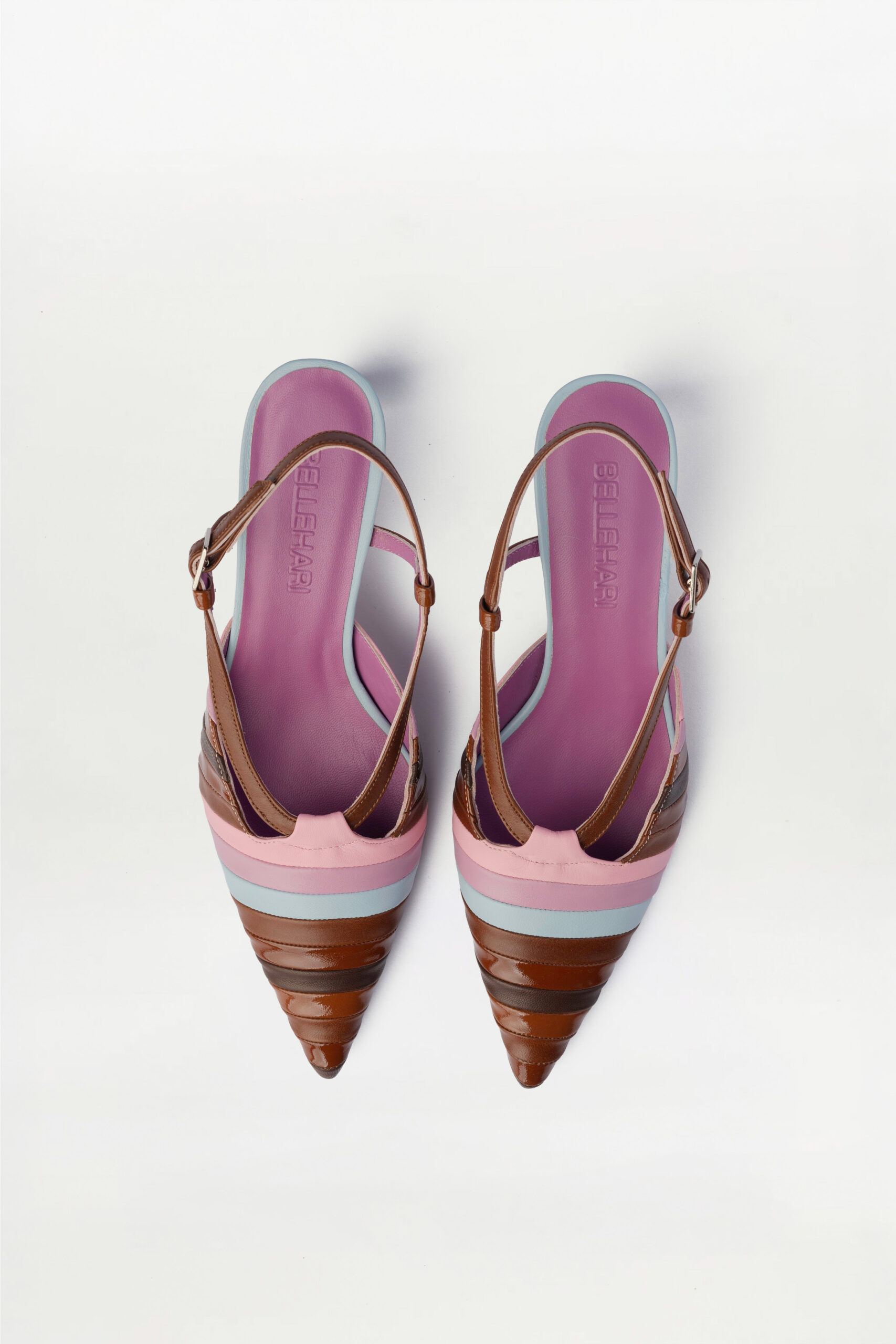 Salón Slingback Sirocco marrón rosa - Imagen 4