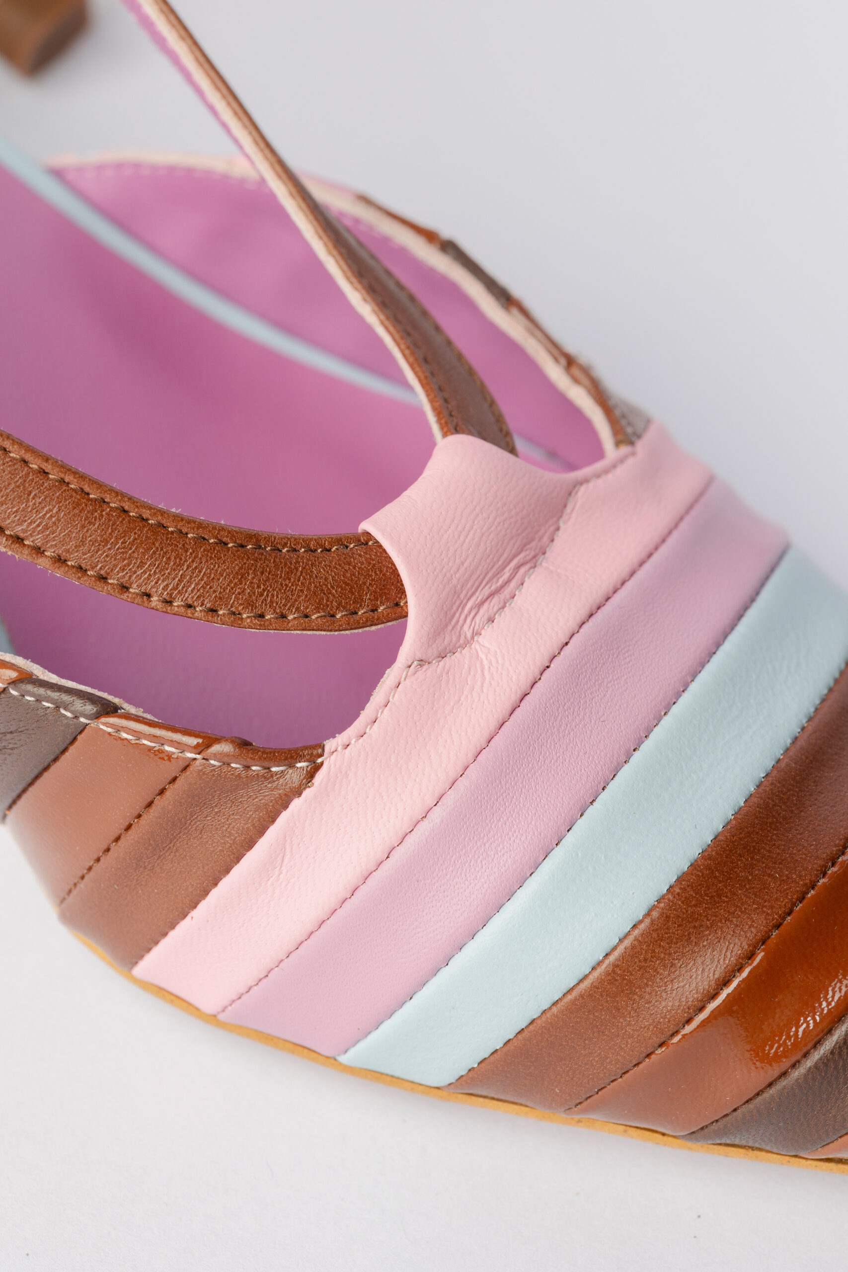 Salón Slingback Sirocco marrón rosa - Imagen 5