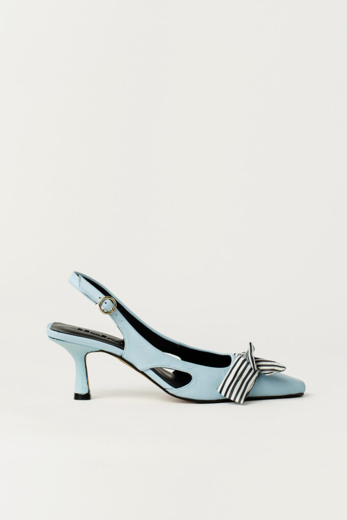 Salón Slingback Zeline Azul Claro