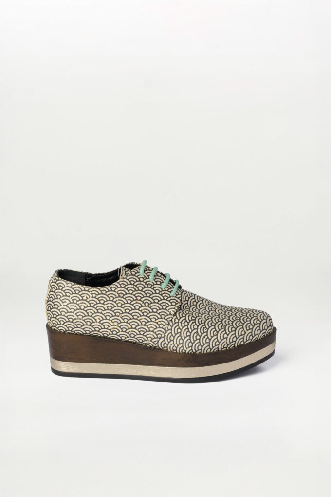 Blucher plataforma Jade art déco