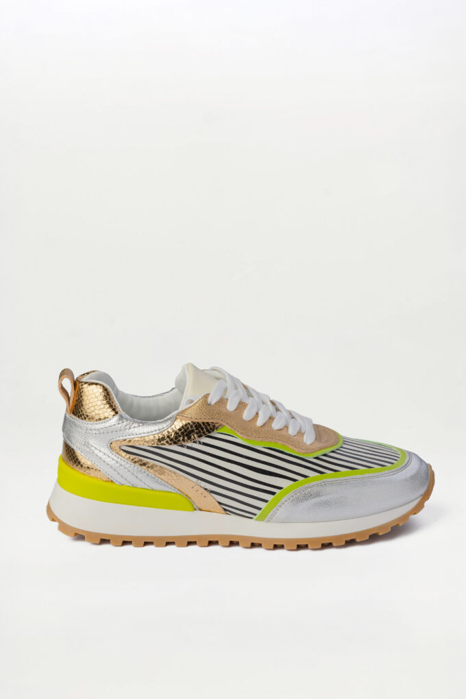 Sneaker Mina lyne Dorado Brillo elaphe