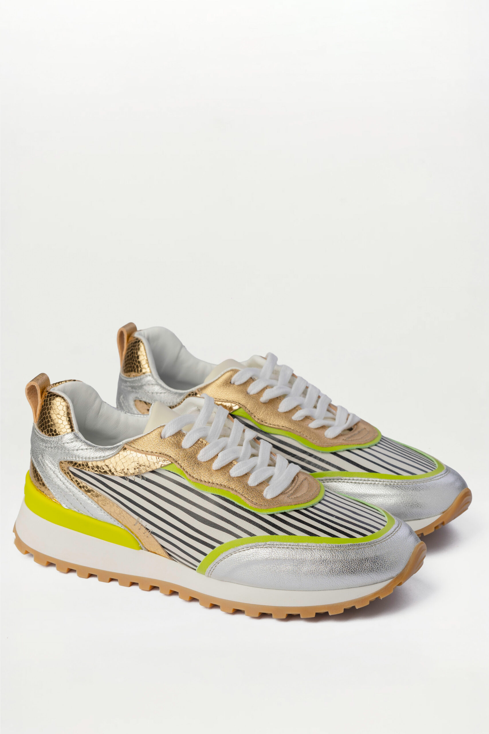 Sneaker Mina lyne Dorado Brillo elaphe - Imagen 2