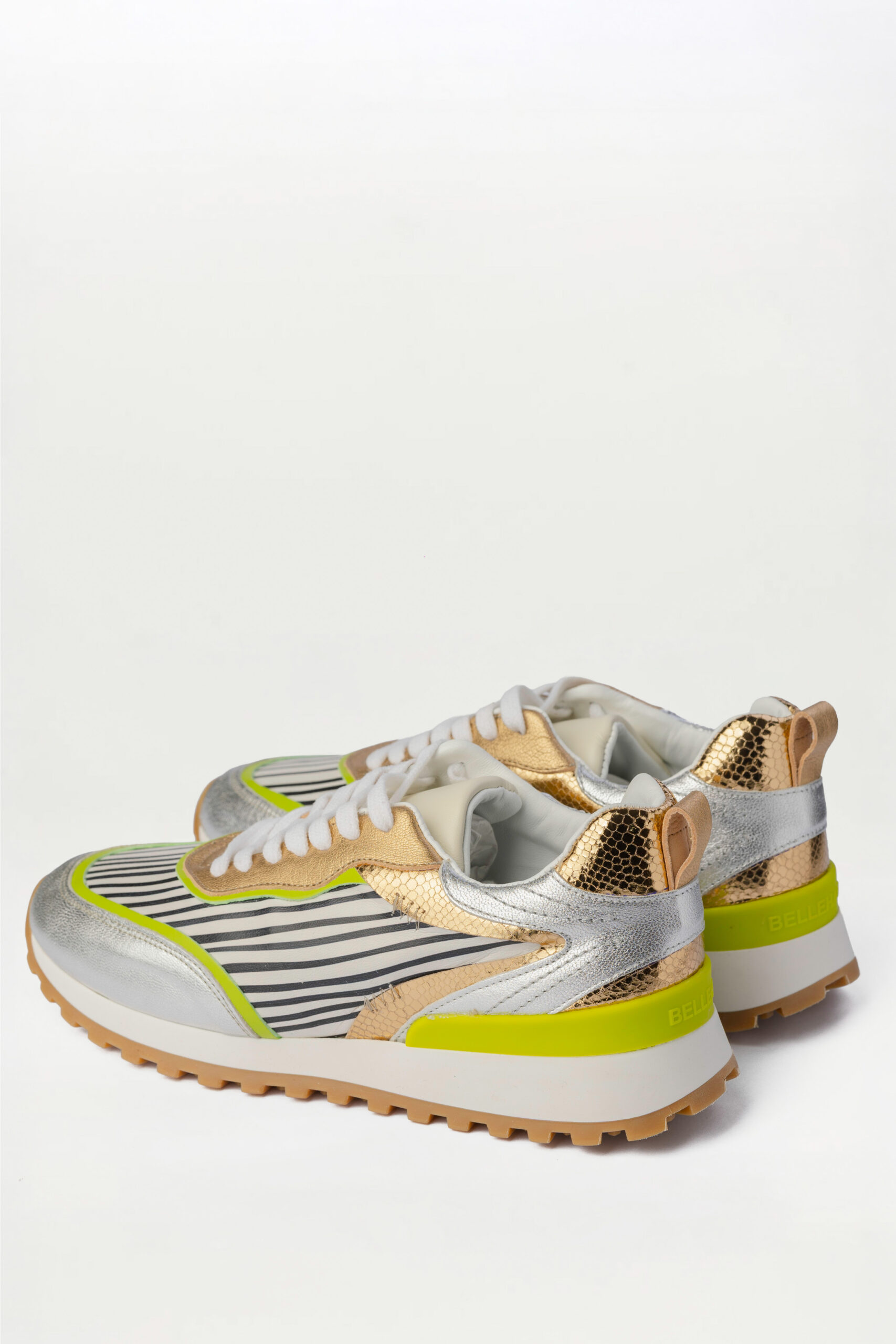 Sneaker Mina lyne Dorado Brillo elaphe - Imagen 3