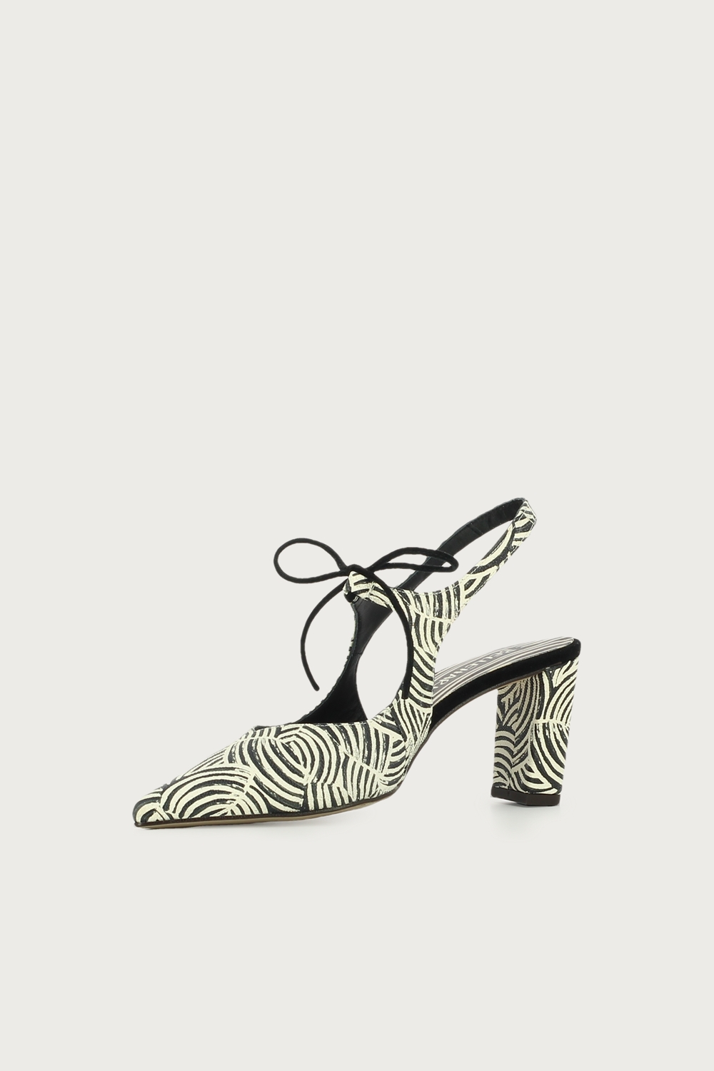 Salón slingback Adara spiral negro - Imagen 4