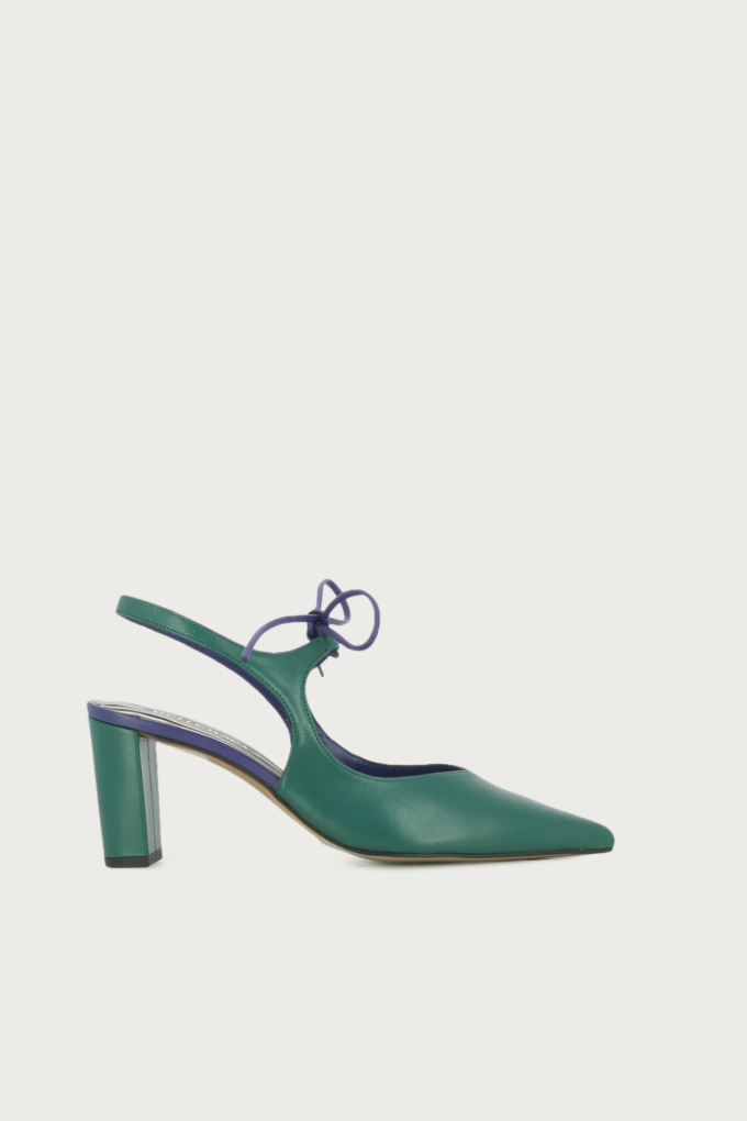 Salón slingback Adara verde