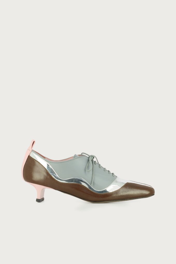 Zapato oxford Dupont azul burdeos