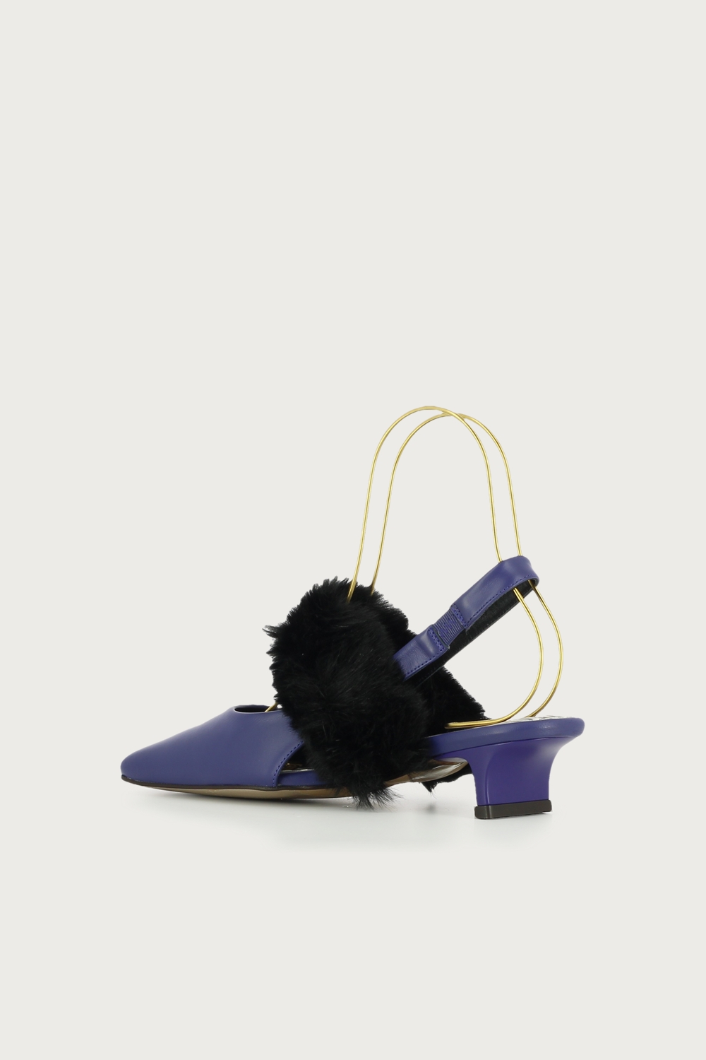 Salón slingback morado negro - Imagen 3
