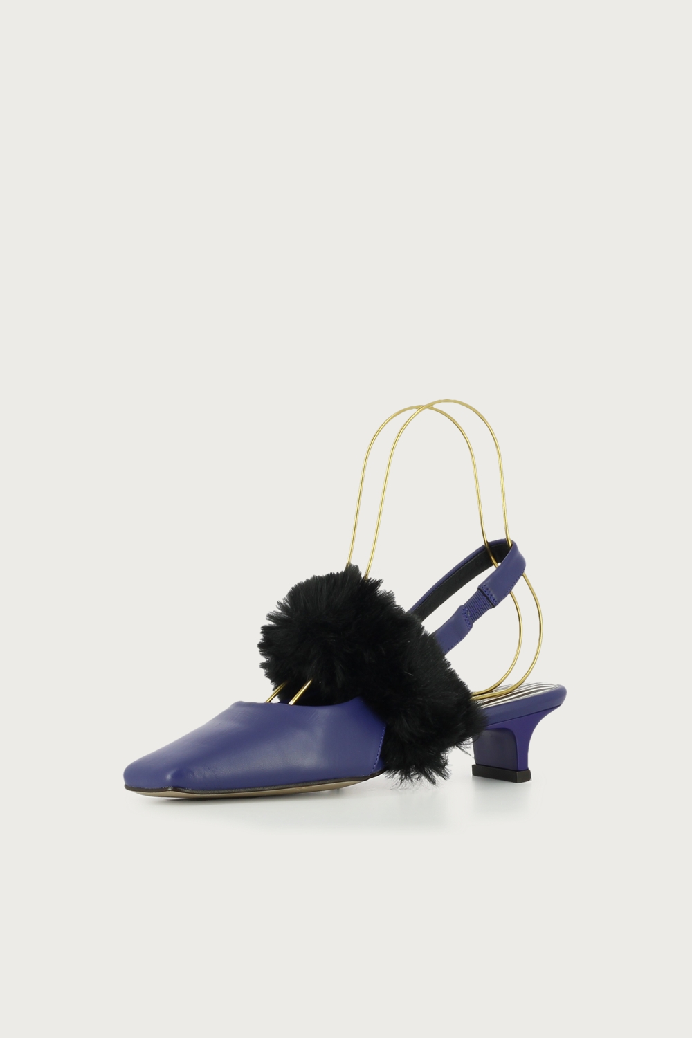 Salón slingback morado negro - Imagen 4