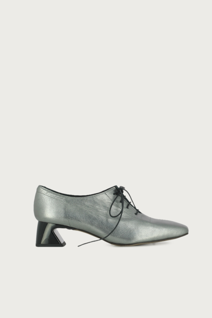 Zapato oxford Gatsby plata negro