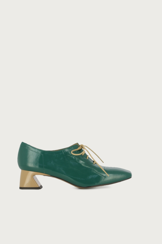 Zapato oxford Gatsby verde mostaza claro
