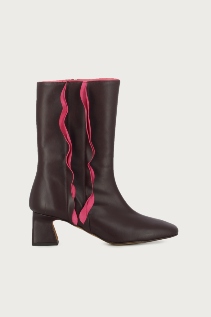 Botas Leclerc berengena rosa