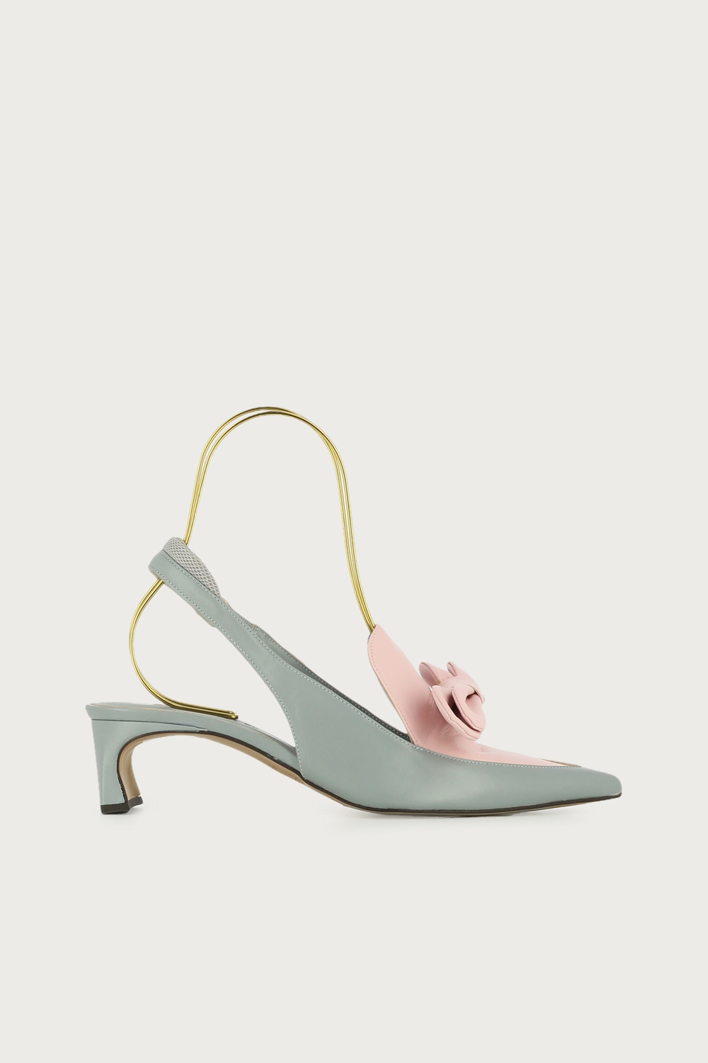 Salón slingback Marchand celeste rosa