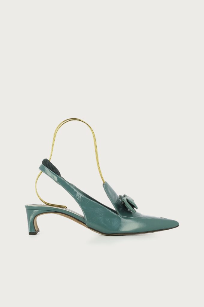 Salón slingback Marchand turquesa