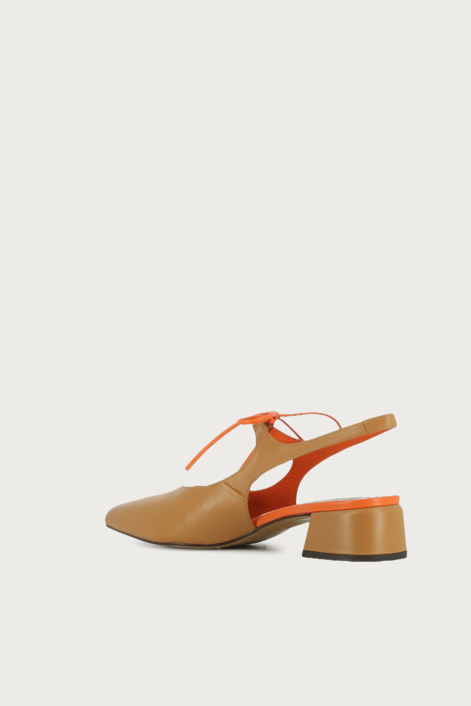 Salón slingback Nea camel naranja - Imagen 3