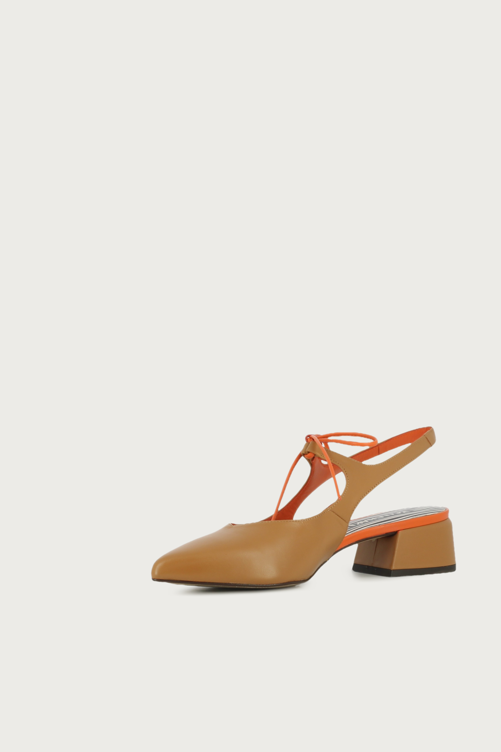Salón slingback Nea camel naranja - Imagen 4