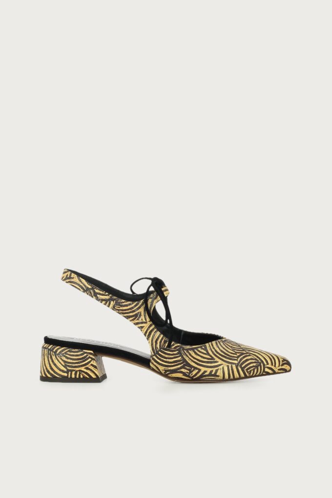 Salón slingback Nea spiral camel