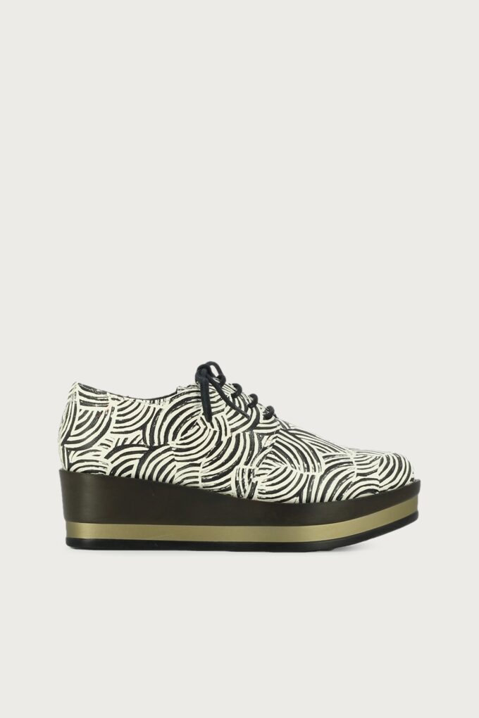 Blucher plataforma Jade spiral negro