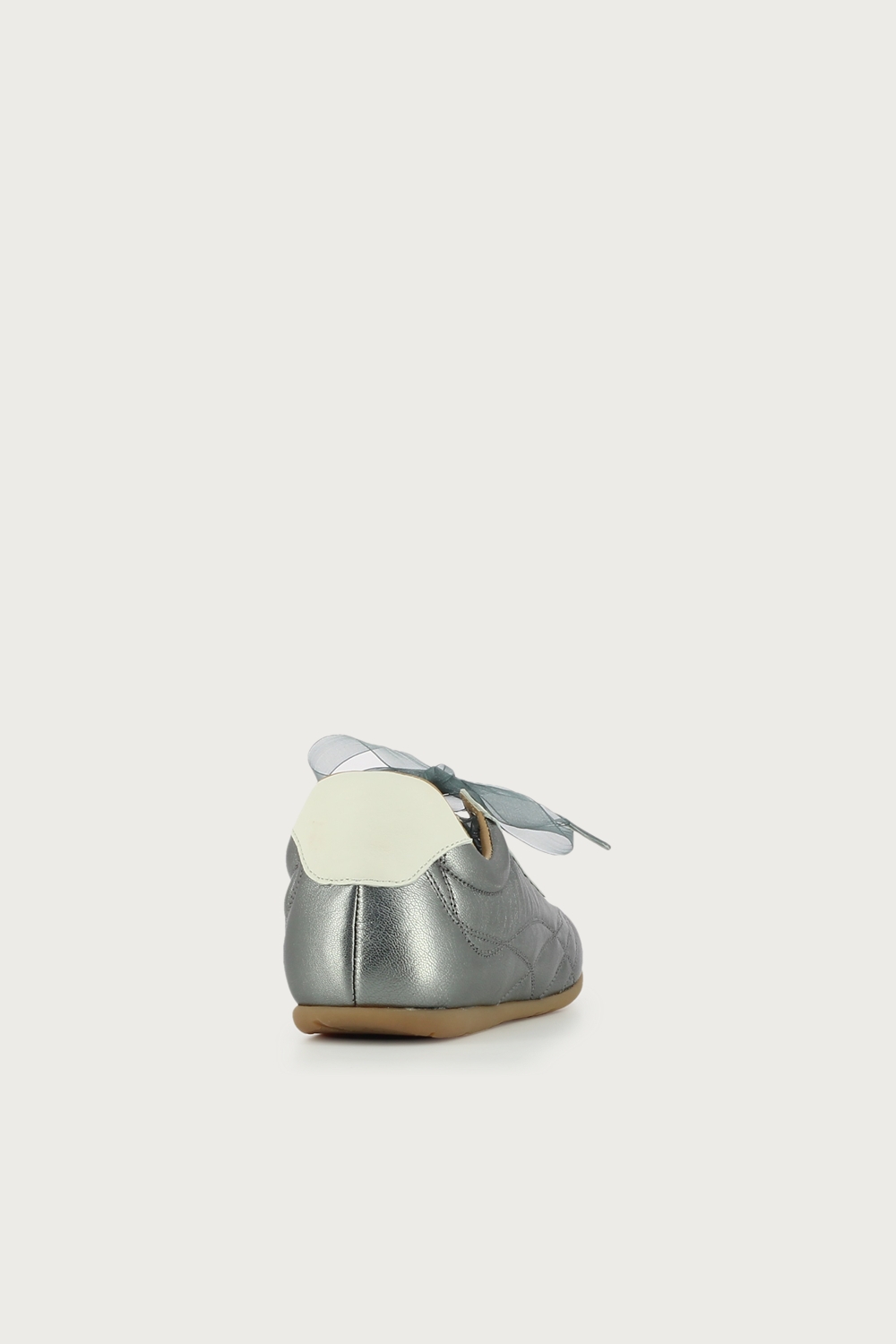 Sneaker brillo Tiphaine plata blanco - Imagen 2