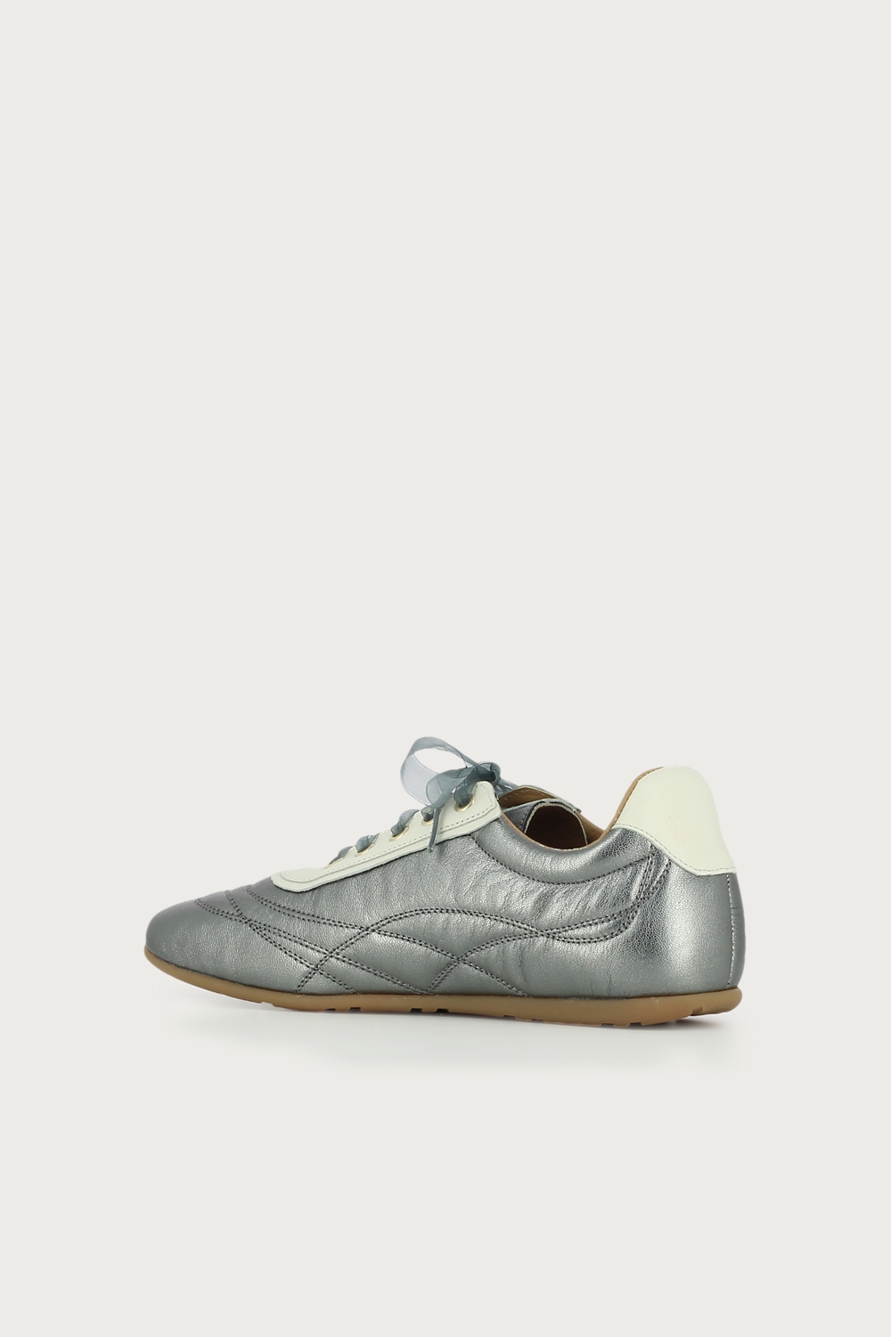 Sneaker brillo Tiphaine plata blanco - Imagen 3