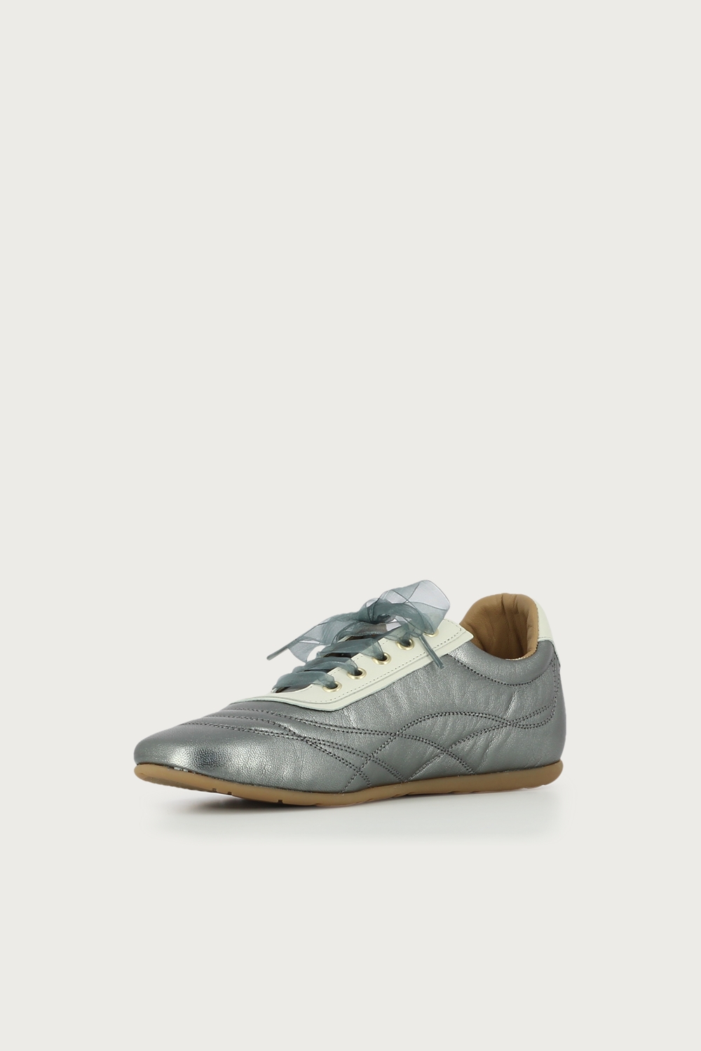 Sneaker brillo Tiphaine plata blanco - Imagen 4
