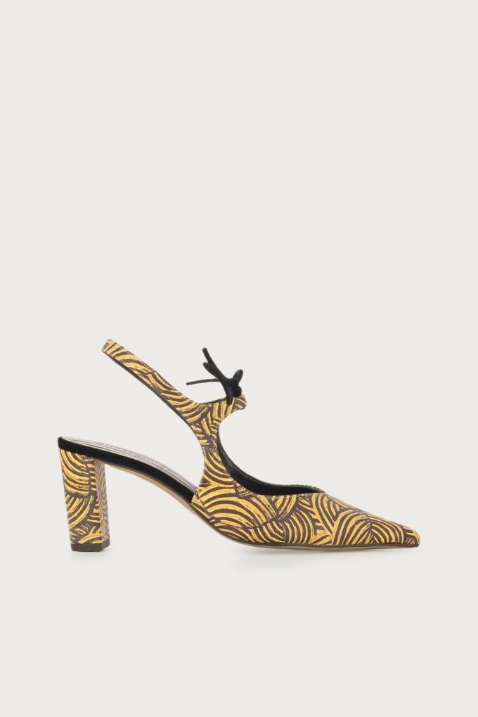 Salón slingback Adara spiral marrón