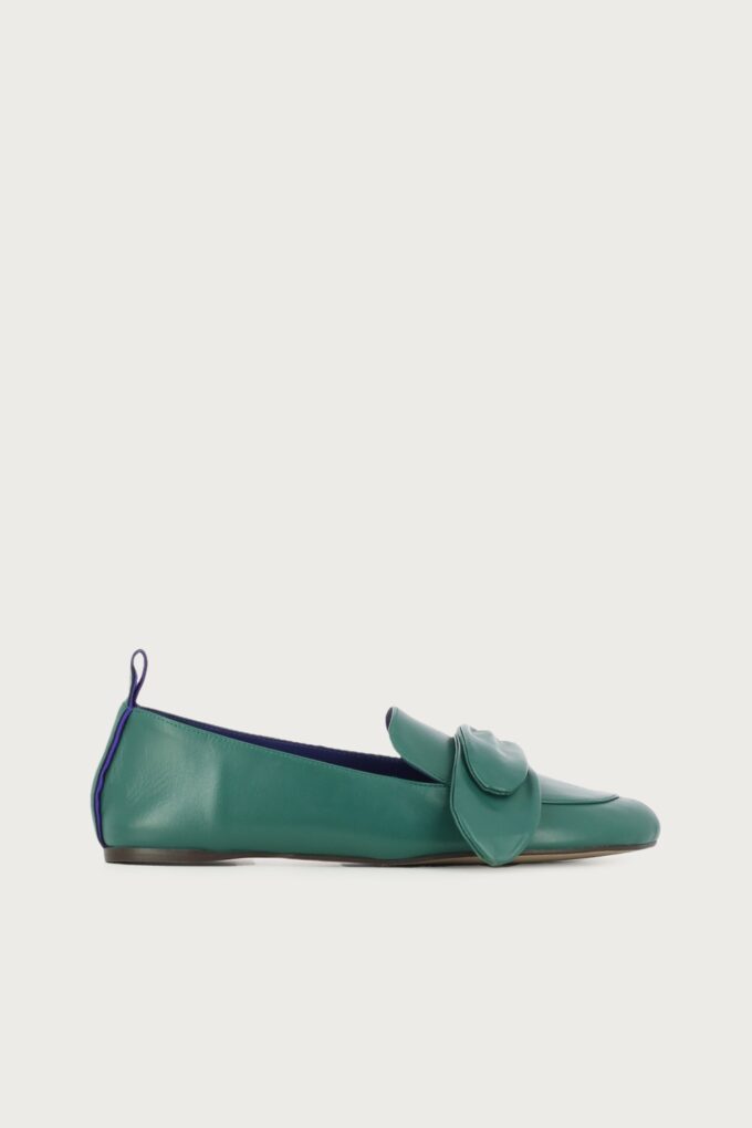 Mocasín Charpentier verde azul
