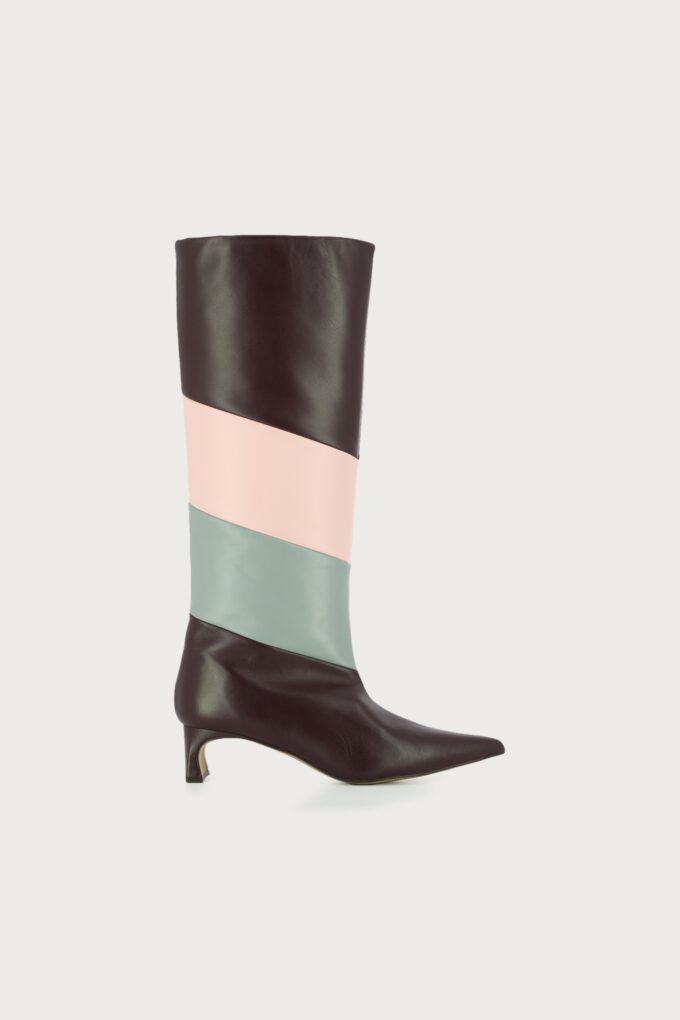 Bota Fleury berengena rosa