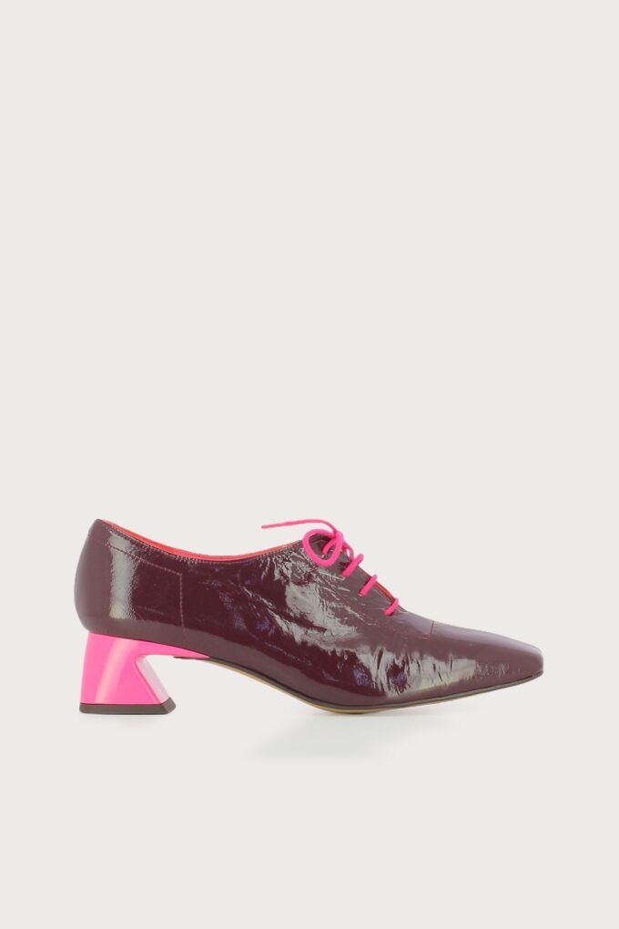 Zapato oxford Gatsby berengena rosa