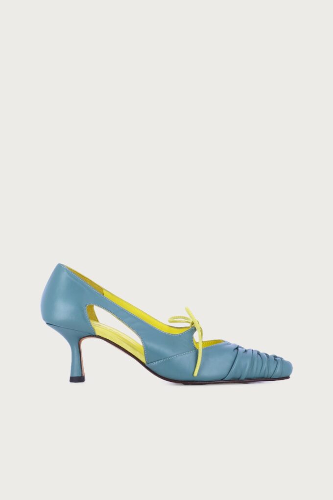 Salón Vidal turquesa amarillo