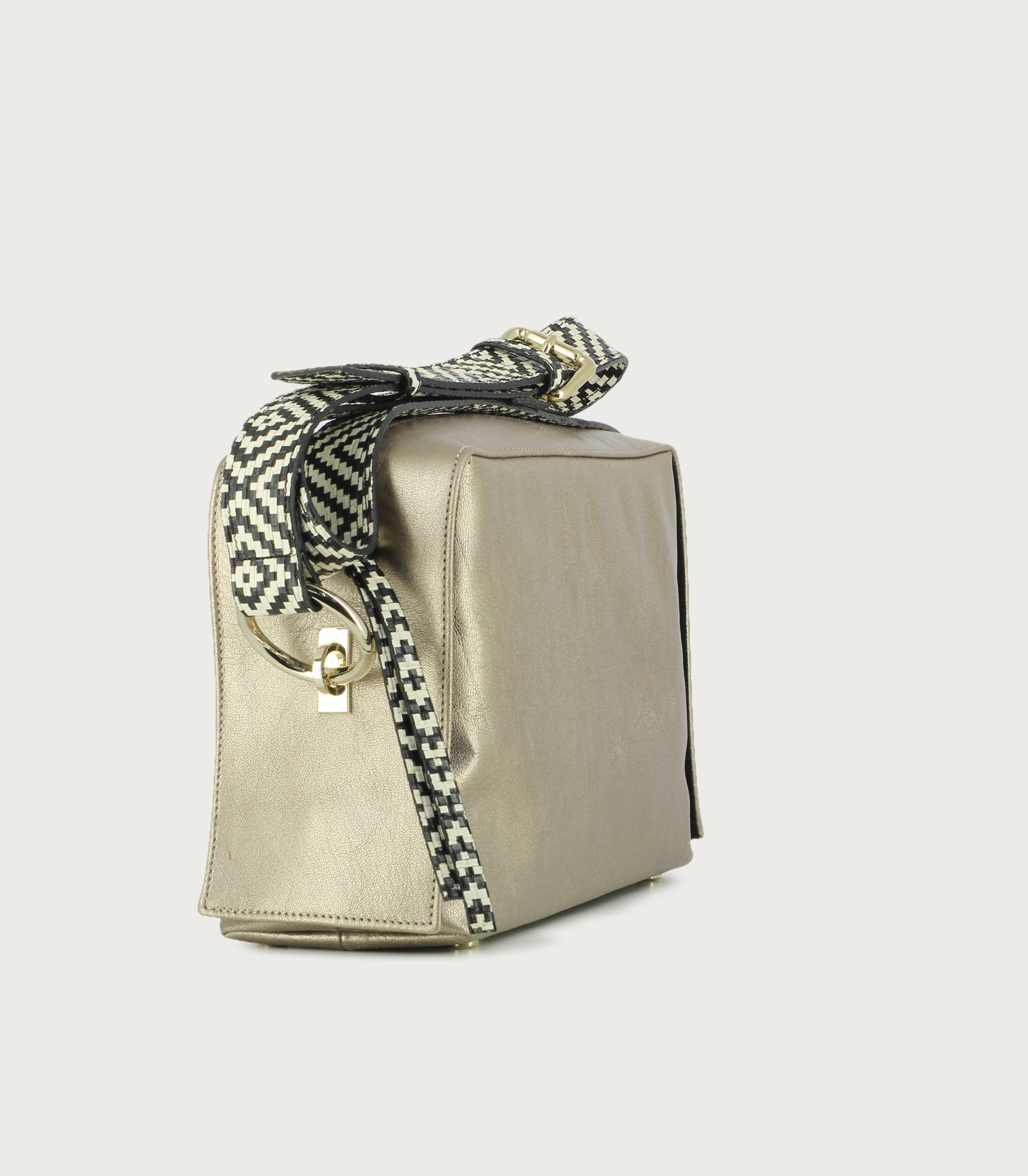 Bolso Dublín Oro Antiguo brillo - Imagen 5