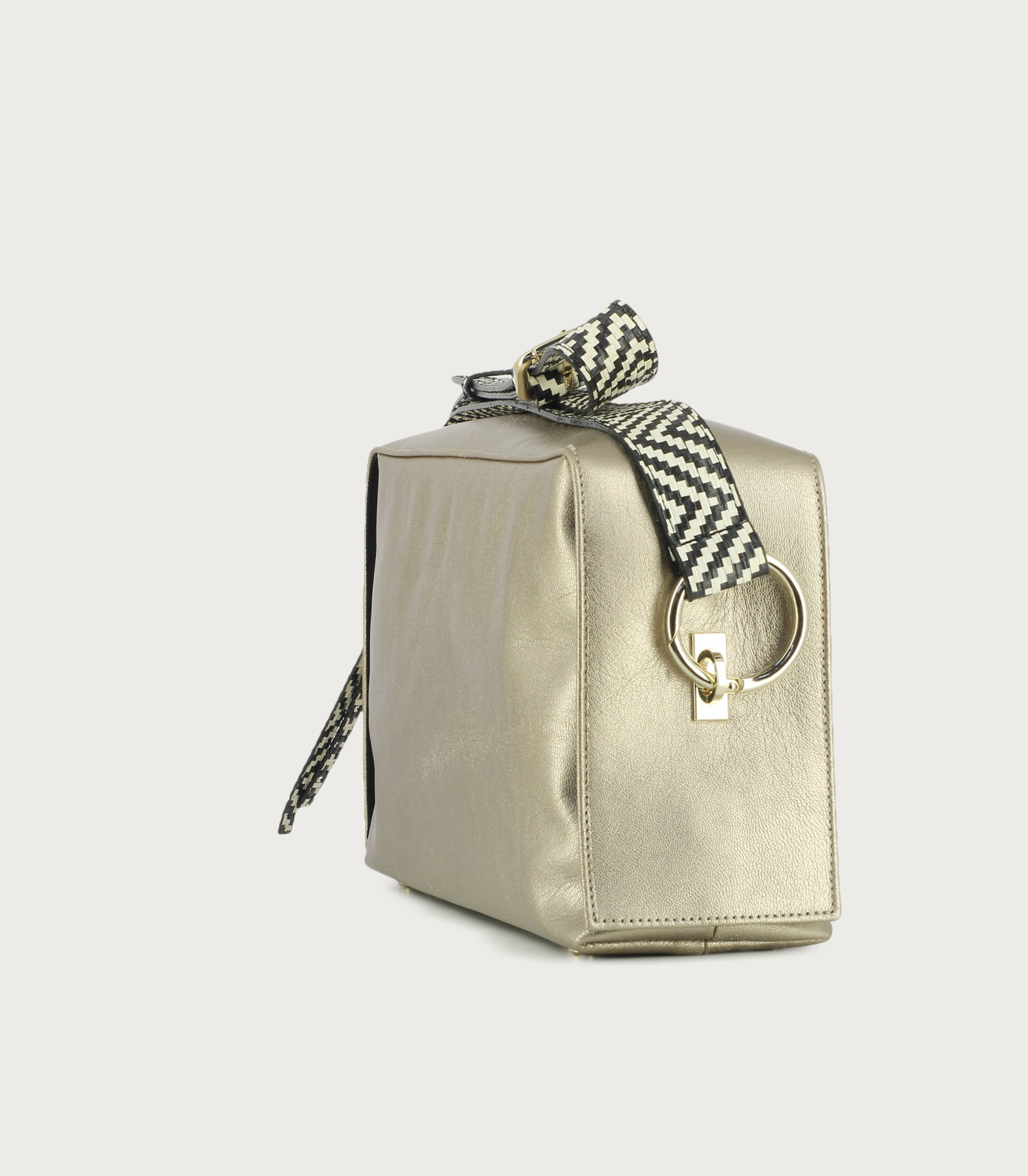 Bolso Dublín Oro Antiguo brillo - Imagen 2