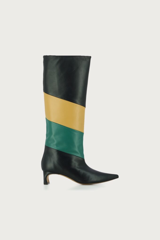 Bota Fleury negro verde